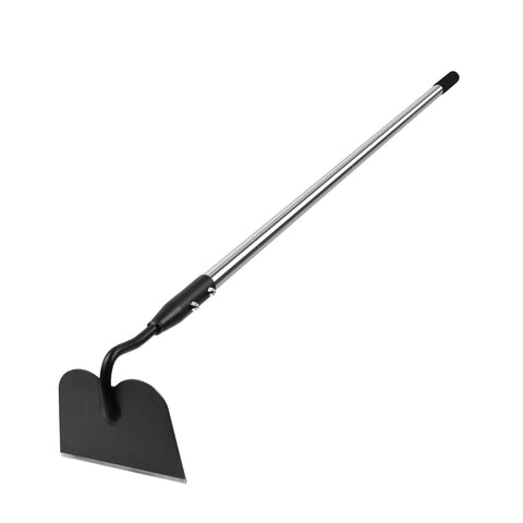 Beast Of A Long Handle Garden Hoe With Non Slip Soft Grip 56 Inch Steel Head Pro Grade Heavy Duty Garden Tool Black Forged Blade