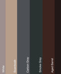 Color swatches of wood stain shades for Knock Out Ugly Scratches With This Cool Tone Wood Stain Repair Kit.