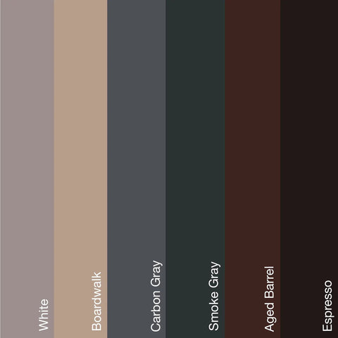 Color swatches of wood stain shades for Knock Out Ugly Scratches With This Cool Tone Wood Stain Repair Kit.