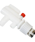 Faucet Adapter For Dishwashers 5304483509 White, Easy Install Plumbing Connector For Standard Faucets, side view