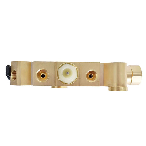 Badass Drum Brake Proportioning Valve Cast Solid With Quality Brass To Boost Stopping Power For Every Wheel Works Like A Charm For Old School Pontiac Lemans Drivers Since Sixty Four, showcasing solid brass design and connections.