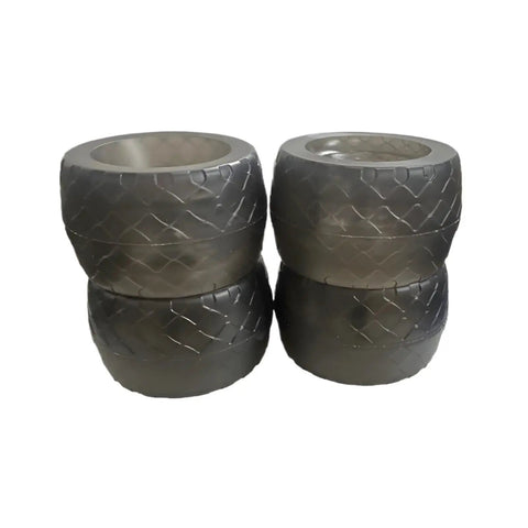105Mm Off Road Transparent Red Core High Elastic PU Wheels For Longboard And Electric Skateboard Built For Rough Trails And Urban Streets Smooth Glide Soft Ride And Durable Construction with textured tread