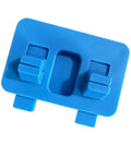 Heavy Duty Welding Wire Fixture Clamps Thickened Adjustable Cable Holds For Soldering Projects And Electrical Work Made With Durable Abs, blue ABS clamp view.