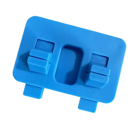 Heavy Duty Welding Wire Fixture Clamps Thickened Adjustable Cable Holds For Soldering Projects And Electrical Work Made With Durable Abs, blue ABS clamp view.