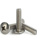 Stainless Steel Truss Head Machine Screws M6 1.0 X 12/16/20mm Full Thread Set, 18-8 304 Stainless, 25 Pieces, Rust Resistant Heavy Duty Hardware For DIY Projects