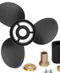 Upgrade Aluminum Outboard Boat Propeller For Mercury Mercruiser Alpha One Bravo, 135-300HP, with included hub kit and parts