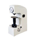 Workhorse Manual Rockwell Hardness Tester Machine For Metal Analysis Dial Direct Readout Desktop Testing Rig High Precision Industrial Hardness Gauge showing dial and handle lever