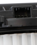 Top Shelf Drive Motor Battery Pack Cooling Fan Assembly Straight Swap Replacement For Honda Insight 2010 Through 2014 close-up of connector and blades.