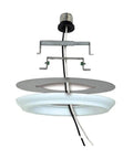 Recessed Can Light To Pendant Conversion Kit For Easy Pendant Installation In White Finish Instant Light Fixture Makeover For Home And Office 1 Pack Now, showing components and wiring.