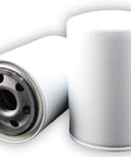 Replacement Spin On Filter For NORTRAC 778648 2 Pack Direct Interchange, showing side and top view of hydraulic filters.