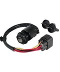 Tough As Nails Motorcycle Ignition Key Switch Lock Kit Works With 2009 To 2025 Models With Super Easy Install And Reliable Engine Start Control For Cruisers And ATVs Securing Your Ride And Running Smooth Without Issues Ever Again Now. black wired ignition switch kit with keys