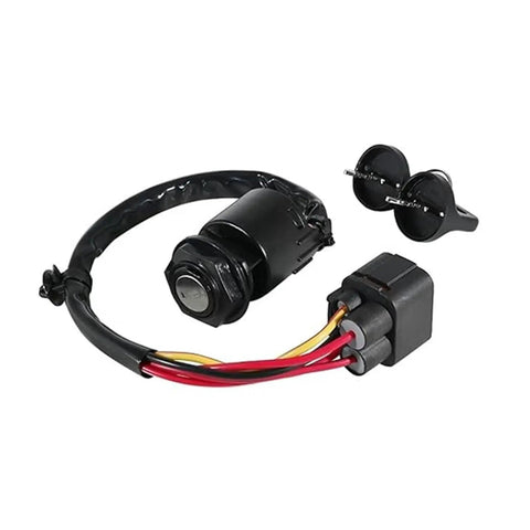 Tough As Nails Motorcycle Ignition Key Switch Lock Kit Works With 2009 To 2025 Models With Super Easy Install And Reliable Engine Start Control For Cruisers And ATVs Securing Your Ride And Running Smooth Without Issues Ever Again Now. black wired ignition switch kit with keys