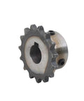 Top Shelf Heavy Duty Steel Motor Drive Gear 06B Roller Chain Sprocket with 15 teeth for industrial transmission assembly.