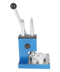 Professional Grade Ring Stretcher And 4 Point Spline Mandrel Tool in blue, adjustable for 17 to 27mm bands, heavy duty design.