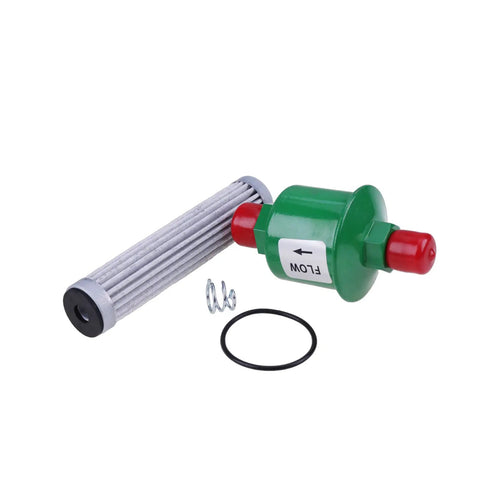 Transmission Oil Filter Kit AM120916 AM103181 M806848 for Garden Tractors and Front Mowers visible with components like filter and O-ring.