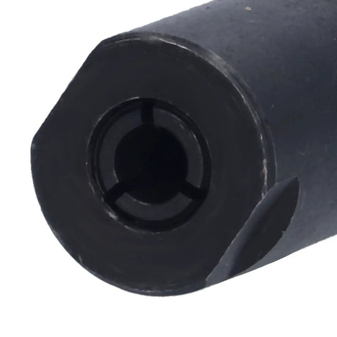 Heavy Duty Alloy Router Collet Extension Chuck For Woodworking, Pro Grade Router Sled Round Shank Milling Bit Extensions close-up view