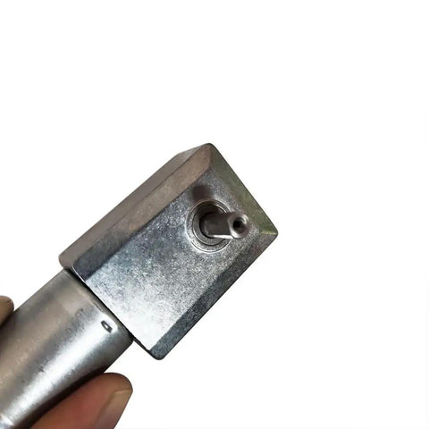 Close-up of 12V DC Worm Gear Motor With Dual Output Shafts Dope Torque JGY370 showing metal gearbox and shaft detail.