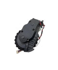 Omni-directional front wheel assembly for Roborock Q55/Q70/Q75/Q70 Max/Q75 Max/S75 MaxV, black plastic with wiring.