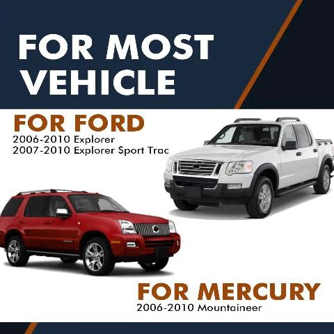 Front Wheel Hub Bearing Assembly Replacement For 2006 To 2010 Ford Explorer, 2007 To 2010 Explorer Sport Trac, And 2006 To 2010 Mercury Mountaineer, vehicles shown