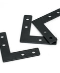 10 Sets Black L Connector Brackets With 40 M5 T Slot Nuts And 40 M5x8mm Hex Socket Cap Screws For 6mm Slot 2020 Series Aluminum Profile