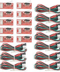 10 Pack Mechanical Endstop Switch With 22AWG Cable For 3D Printers, RAMPS 1.4, Mega 2560, Prusa, and RepRap CNC, plug and play