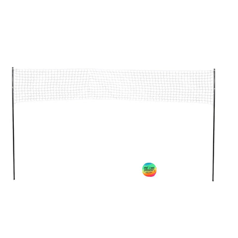 Portable Beach Volleyball Net Set with Durable PE and Iron Frame Foldable Net System for Outdoor Play
