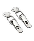 Dope Iron Toggle Hasp Latch With Flat Beak Design For Secure Drawer Locking And Wooden Case Fixing. Heavy Duty Clasp Buckle Hardware top view