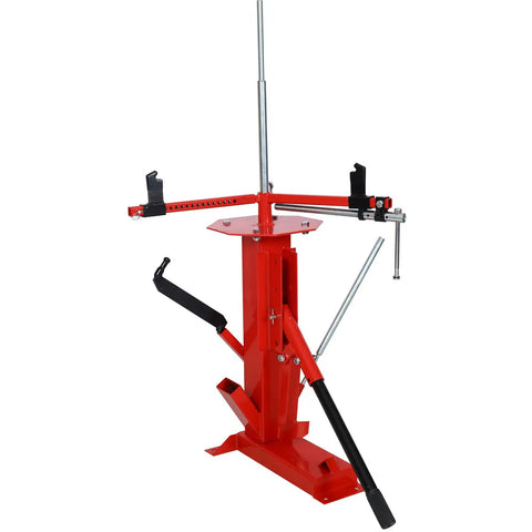 All In One Manual Tire Changer Bead Breaker Kit For 4 To 21 Inch Tires Portable Wheel Mounting Tool, red steel construction