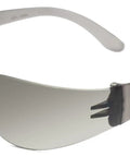 Bulk 30 Pack Rimless Safety Glasses Grey Wrap Around Style with anti-fog protection and smoked lenses for unisex use.