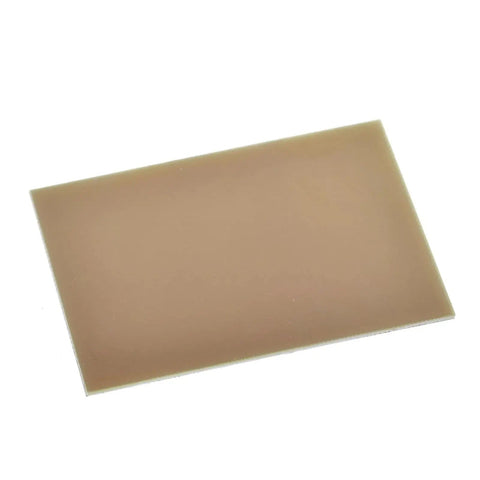 FR4 Copper Clad Laminate PCB Sheets 7x10cm Single Sided DIY Circuit Board Kit on white background