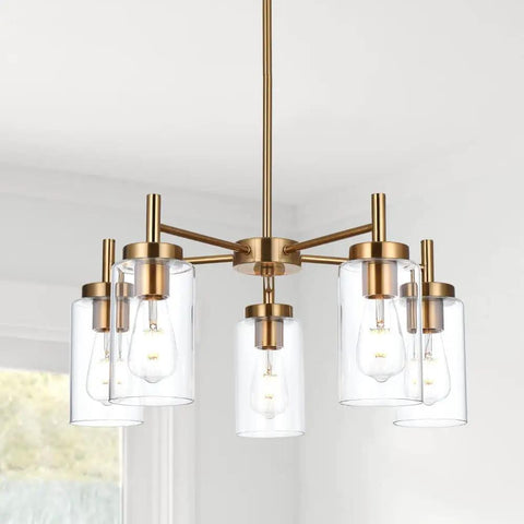 Clear Glass Shade Trio For Cylinder Light Fixtures Replacement Globes For Wall Sconce And Pendant Lights With One And Five Eighth Inch Fitter