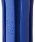 Easy-Access 6-Club Golf Bag Organizer Stand With Secure Strap Durable Blue And White Cylindrical Holder