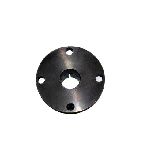 Boss Level Flange Mounted Bearing Housing With Slit Shaft For Smooth Linear Motion Support Sizes Eight Through Twenty Five Millimeters, black metal flange.