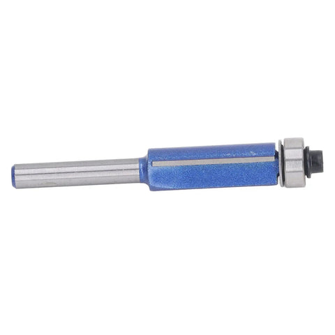 Top Bearing Flush Trim Router Bit 1/4 Inch Shank Nanometer Blue Coating For Woodworking Trimming tool with sharp cutting edge.
