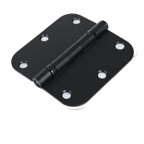 30 Pack Matte Black Door Hinges Ball Bearing Heavy Duty Squeak Free Smooth Operator Hardware Built Tough For Zero Hassle Room Setup And Everyday Residential Use close-up of a matte black door hinge.