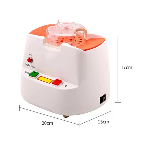 Slick Optical Frame Heater And Eyeglass Baking Machine With Hot Cold Air Collection Hood, 20cm x 15cm x 17cm, for lens repair.