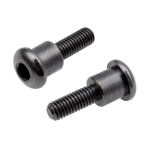 Two RC Shoulder Screws 3x12mm with hex heads for Traxxas Ultra Shocks Replacement Part 3642, shown in a close-up view.