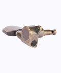 Top Notch Locking Guitar Tuning Pegs Set of 6 With Copper Alloy Machine Heads For Fast Accurate Pitch And Anti Rust Durable Internal Gears For Acoustic Electric Guitars, single tuner close-up