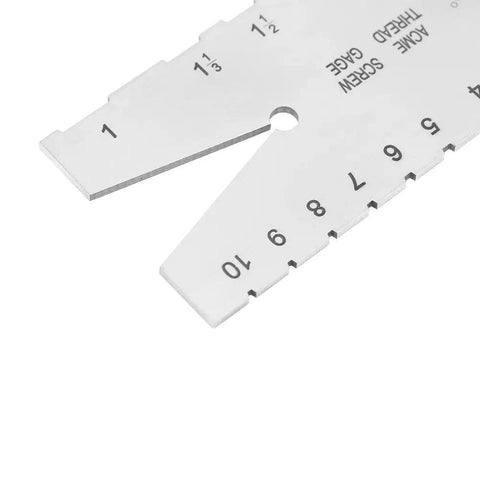 29 Degree Acme Thread Gauge Pro Grade Stainless Steel For Machinists showing numbered scale and precision angles