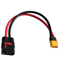 Super Cool Xt60s Male To Qs8 Female Charging Wire Cord For Rc Cars And Quadcopters With Thick Silicone Insulation, 25cm length.