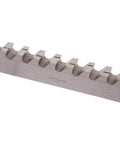 Side view of Three Sixteenth Inch High Speed Steel Keyway Broach With Shim showing serrated edge for precise keyways in machinery and equipment