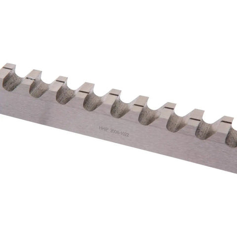 Side view of Three Sixteenth Inch High Speed Steel Keyway Broach With Shim showing serrated edge for precise keyways in machinery and equipment
