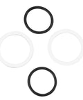 Premium Dual Inlet Fuel Line Kit With 8 An Male Flare Thread And 7/8" Size Built For Holley 4150 Carburetors Super Tough Black Finish That Nails The Look Plus Easy Swap Install For Your Ride. black and white sealing rings
