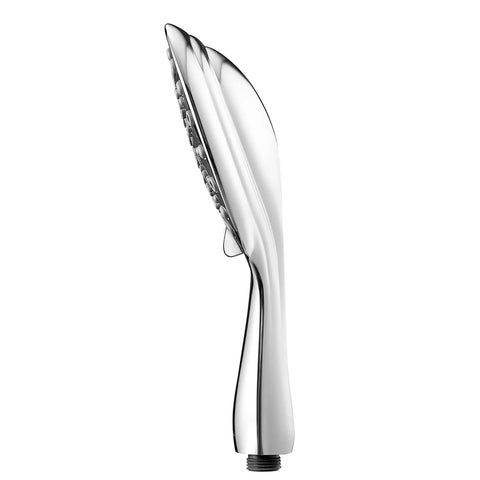 Side view of Handheld Shower Head With High Pressure And 6 Spray Settings, 6 Inch Chrome Face