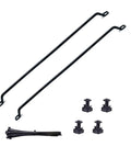 Solid 0.5U Cabinet Horizontal Lacing Cable Management Bar 2 Pack 18.98 Inch Cold Rolled Steel Rack Organizer parts and accessories