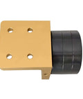 Lock Seat Bearing Roller Tightening Fixture for HSK63F Tool Holders, heavy duty cast iron body, aluminum base, top view
