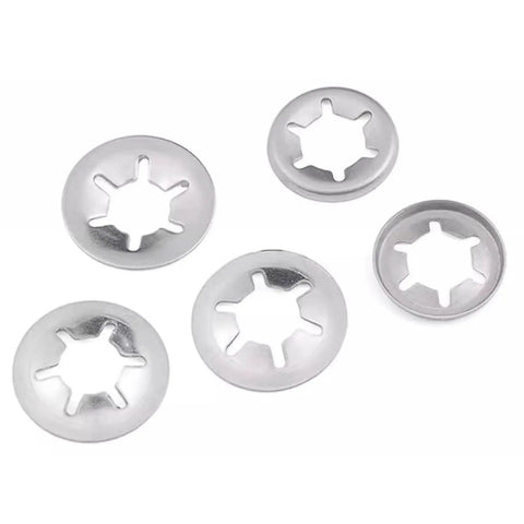 304 Stainless Steel Bearing Retaining Rings And Snap Rings Kit, 13 Sizes From 3mm To 12mm Inner Diameter, Regular Flanged Type