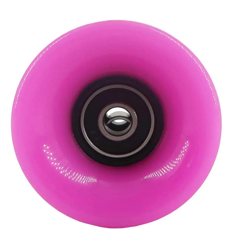 58mm 82A Skateboard Wheels Set Of 4 With ABEC7 Bearings And Spacers Pink Dope Wheels For Street And Park Skating Smooth Ride On Pavement And Ramps
