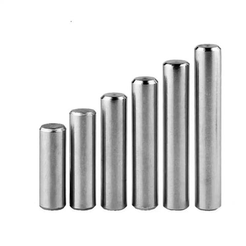 10 Piece Pro Grade Stainless Steel Needle Roller Assembly Kit with varying dowel pin sizes in stainless steel