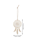 DIY Dream Catcher Kit With 50 Unfinished Wood Ornaments For Dope Boho Wall Hangings Make Your Own Rustic Dream Catchers For Bedroom Or Dorm Decor Easy Craft Supplies For Creative Home Decor Projects, 11cm wood ornament